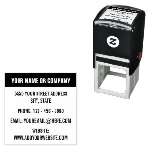 Professional Return Address Colour Stamp Example