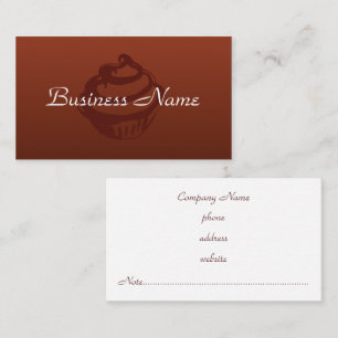 Professional Rich Cupcake Business Card