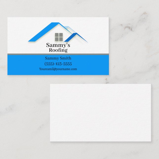 Professional Roofing  Business Card (Front/Back)