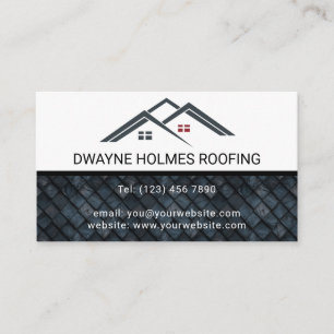 Professional Roofing Company Contractor Business Card