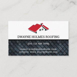 Professional Roofing Company Contractor Business Card