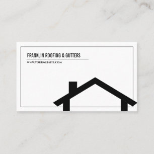 Professional Roofing & Gutters Business Card