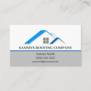 Professional Roofing Roofer Contractor Business Card