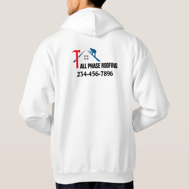 Professional Roofing Service Hoodie (Back)