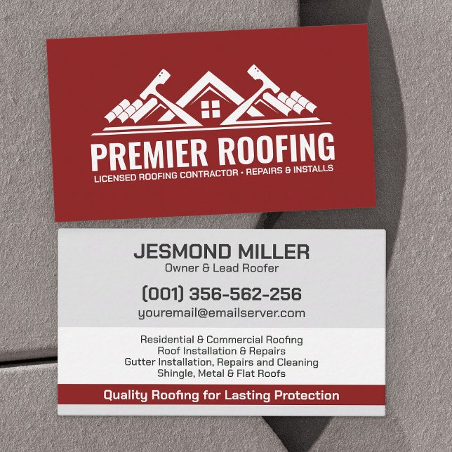 Professional Roofing Services - Roofer Business Card (Creator Uploaded)