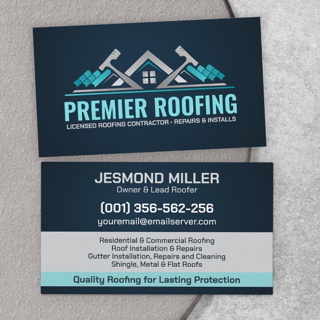Professional Roofing Services - Roofer Business Card (Creator Uploaded)