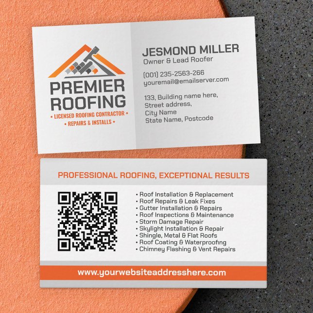 Professional Roofing Services - Roofer Business Card (Creator Uploaded)
