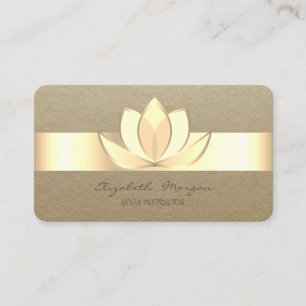 Professional Rustic,Kraft Stripe,Lotus  Business Card