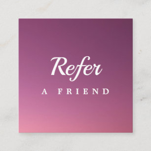 Professional Salon & Spa Referral Card Editable