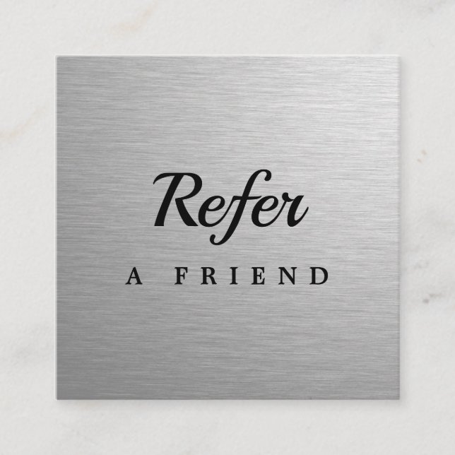 Professional Salon & Spa Referral Card | Editable  (Front)