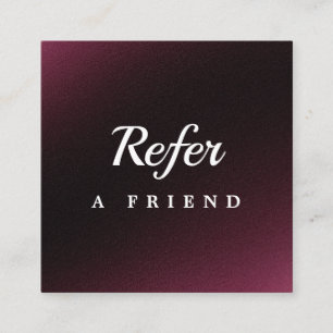 Professional Salon & Spa Referral Card Editable