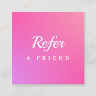 Professional Salon & Spa Referral Card Editable