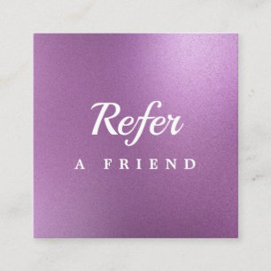 Professional Salon & Spa Referral Card   Editable 