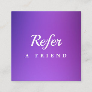 Professional Salon & Spa Referral Card   Editable 