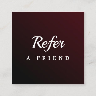 Professional Salon & Spa Referral Card Editable