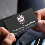 Professional Santa Claus Christmas Theme Minimal   Business Card<br><div class="desc">These cool business cards would be great for Santa or any Christmas related service. Easily add your own name,  occupation and other info by clicking on the "personalise this template" option.</div>