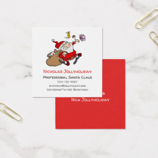 Professional Santa Claus Funny Informal Cartoon