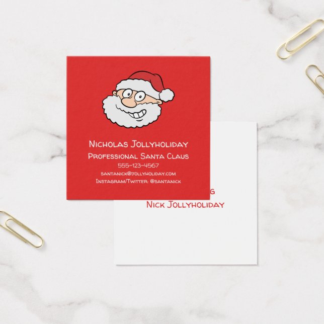 Professional Santa Claus Funny Informal Cartoon (Office)