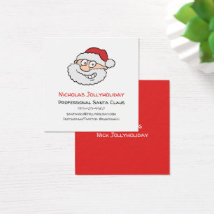 Professional Santa Claus Funny Informal Cartoon