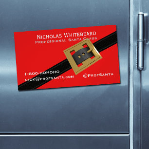 Professional Santa Claus Magnetic Business Cards