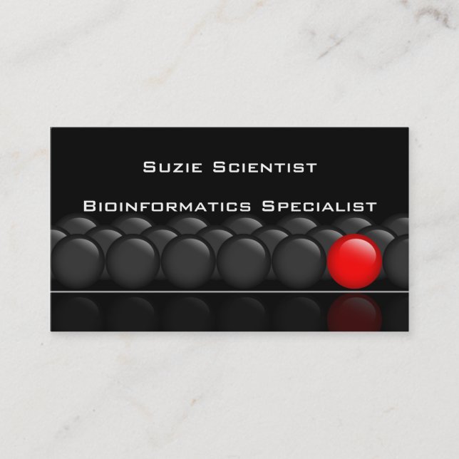 Professional Scientist Science Business Card (Front)