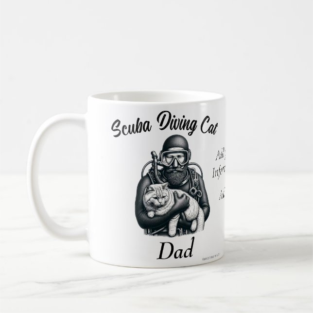   Professional Scuba Diver Funny Personalise Coffee Mug (Left)