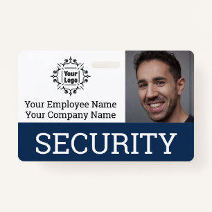 Professional Security Guard Photo ID ID Badge