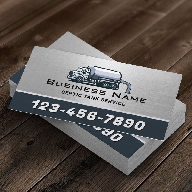 Professional Septic Tank Service Business Card (Creator Uploaded)