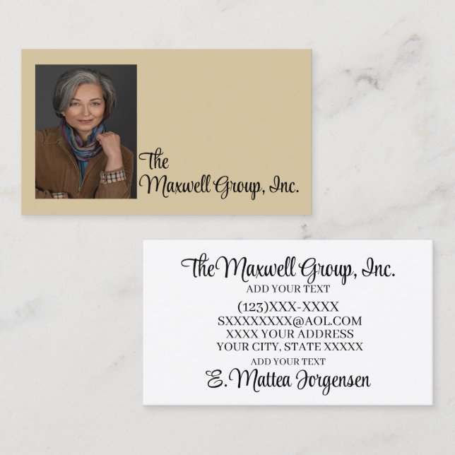 Professional Services Business Card (Front/Back)
