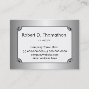 Professional shining metal like profile card