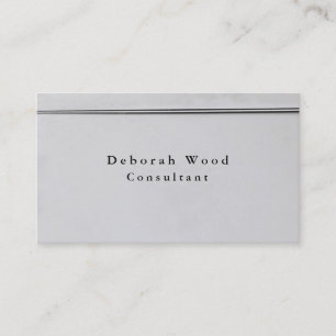 Professional Silver Grey Modern Creative Trendy Business Card