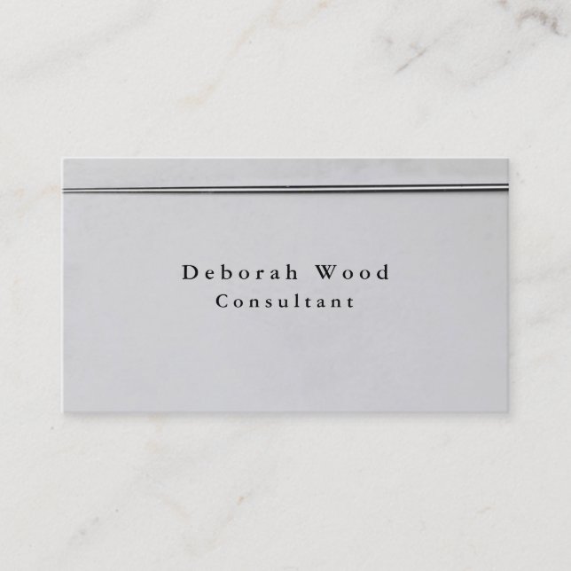 Professional Silver Grey Modern Creative Trendy Business Card (Front)