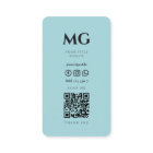 Professional Simple Aqua Blue Minimal Modern