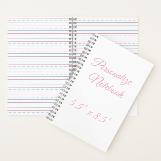 professional simple custom 5.5" x 8.5" notebook (Inside)