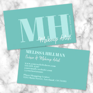 Professional Simple Elegant Monogram Business Card