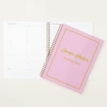 Professional Simple Girly Cute Light Rose Weekly Planner<br><div class="desc">Stay on top of your busy schedule with our Professional Simple Girly Cute Light Rose Weekly Planner. Designed for teachers, nurses, and doctors, this planner combines practicality with a soft, feminine touch. The light rose colour palette exudes a gentle charm, making it both professional and subtly stylish. Whether you're planning...</div>