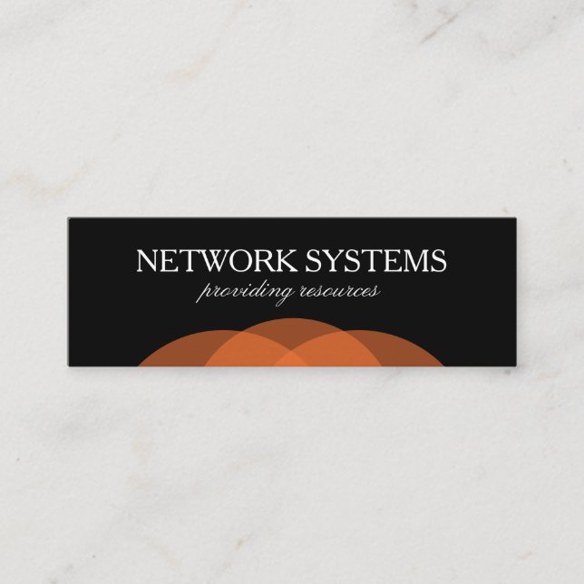 Professional Simple Mini Business Card (Front)