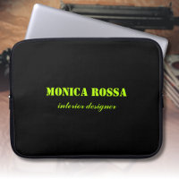 Professional Simple Modern Neon Lime Black