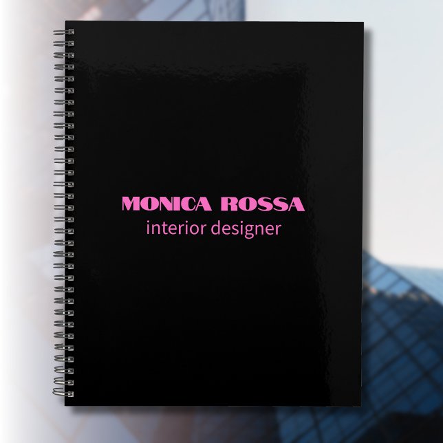 Professional Simple Modern Neon Pink Black Planner (Creator Uploaded)
