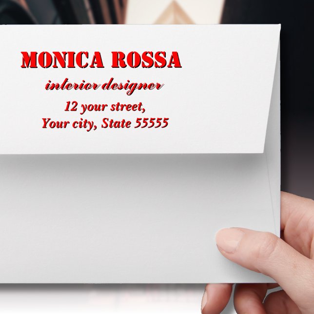 Professional Simple Modern Neon Red Black Envelope (Creator Uploaded)