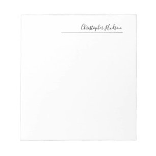 Professional Simple Plain Create Customise Notepad