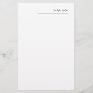 Professional Simple Plain Create Customise Stationery