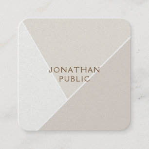 Professional Simple Template Minimalist Modern Square Business Card