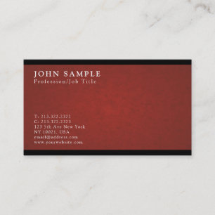 Professional Simple Vintage Elegant Luxe Business Card