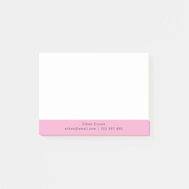 Professional Simple White Post-it Notes (Front)