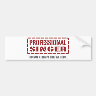 Professional Singer Bumper Sticker