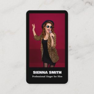 Professional Singer Business Card