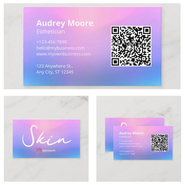Professional Skin Aesthetician Business Card (Professional Skin Esthetician Business Card
)