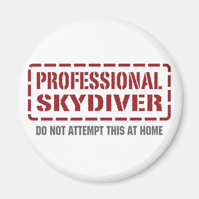 Professional Skydiver Magnet (Front)