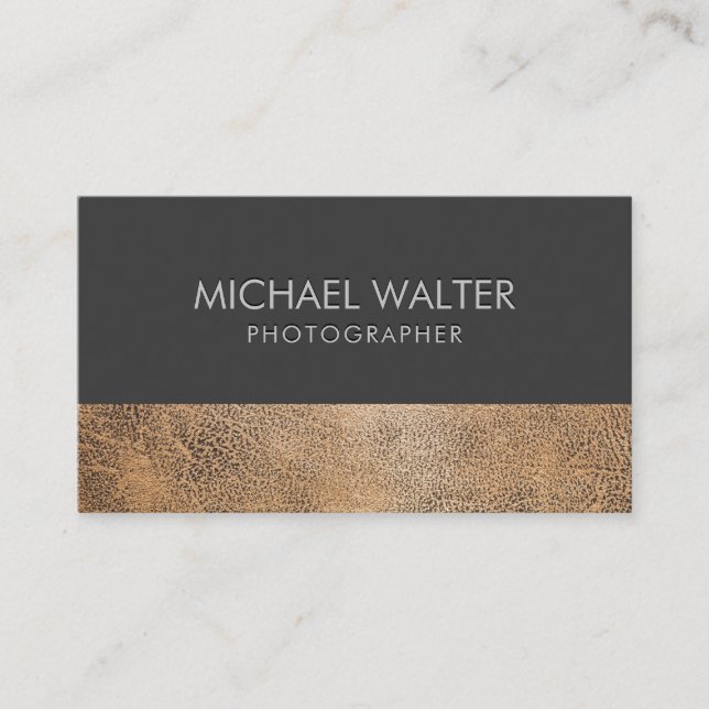 Professional Sleek Business Card (Front)